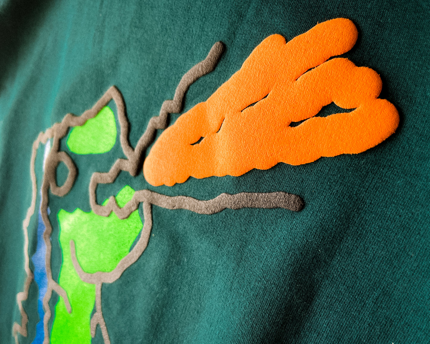 Hate Still Burns Dark Green Tshirt