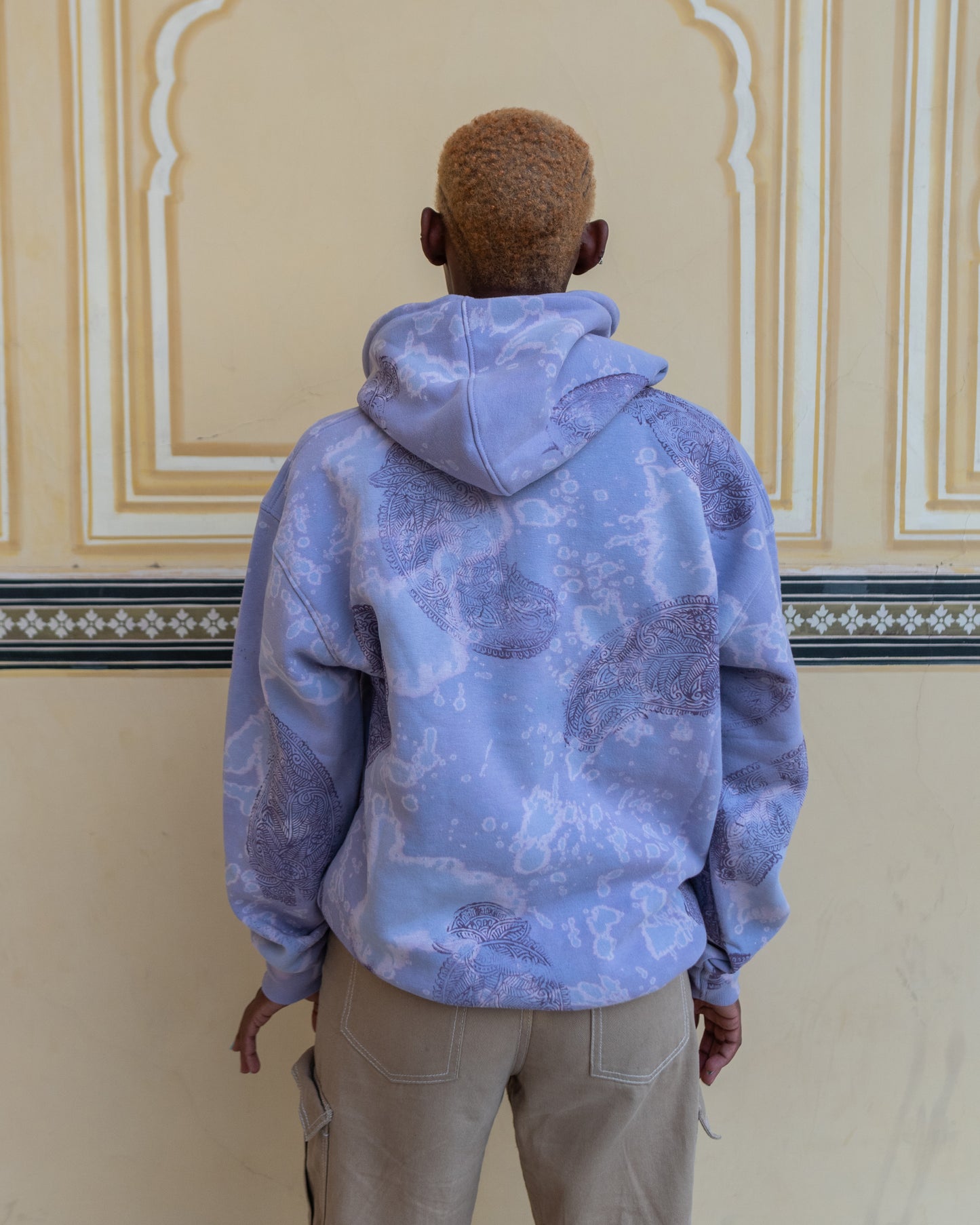 Mandana-Blue Hoodie - Back