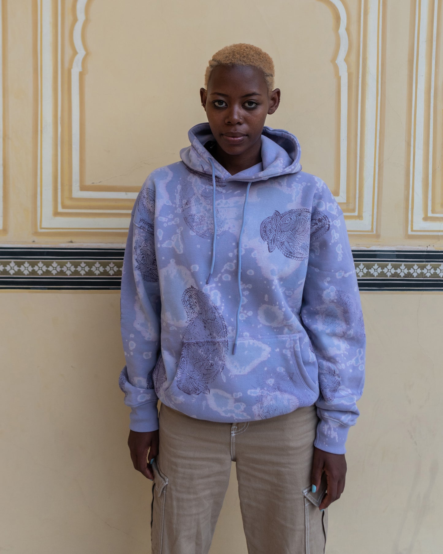 Mandana-Blue Hoodie - Front