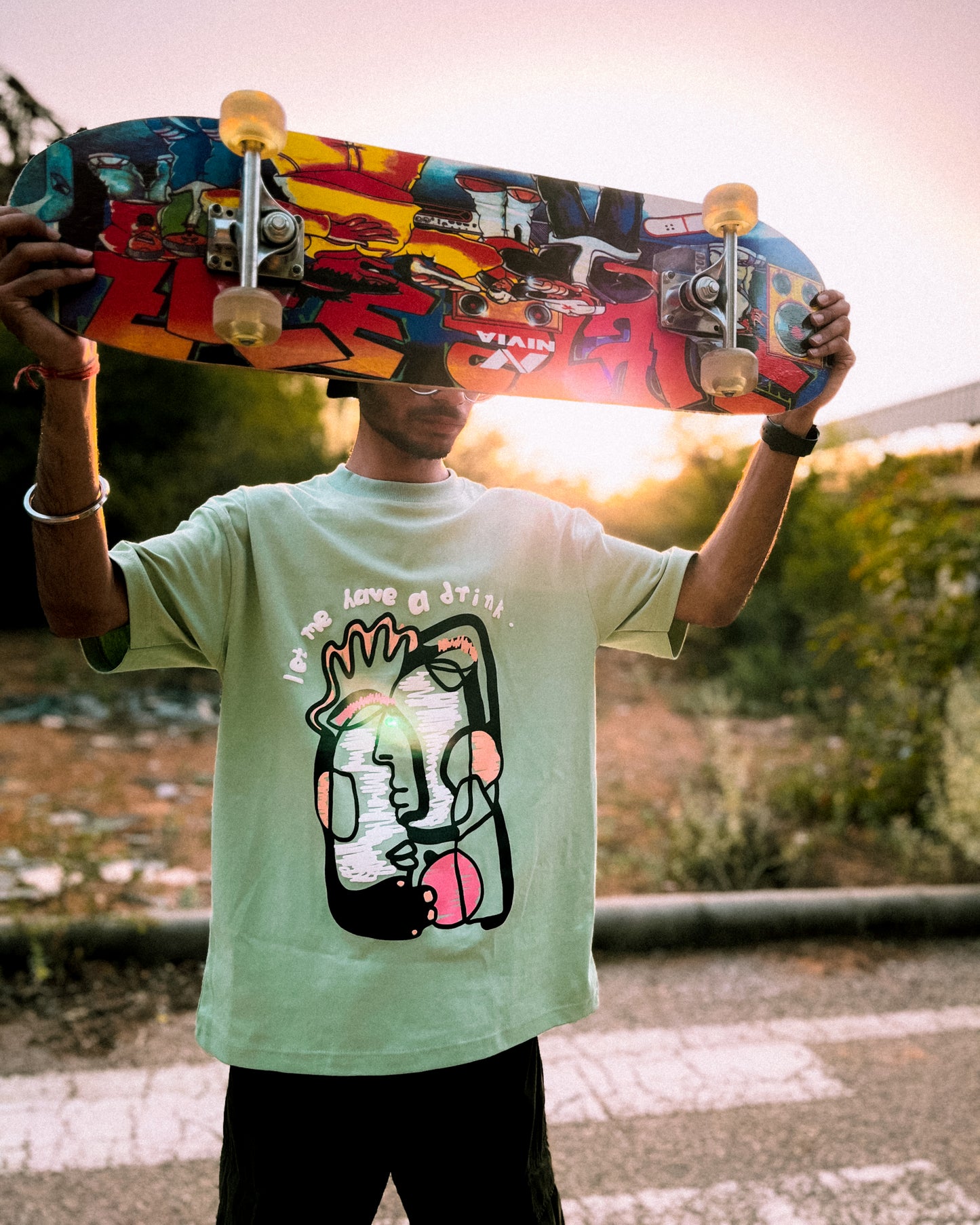 Let Me Have a drink Light Green Tshirt