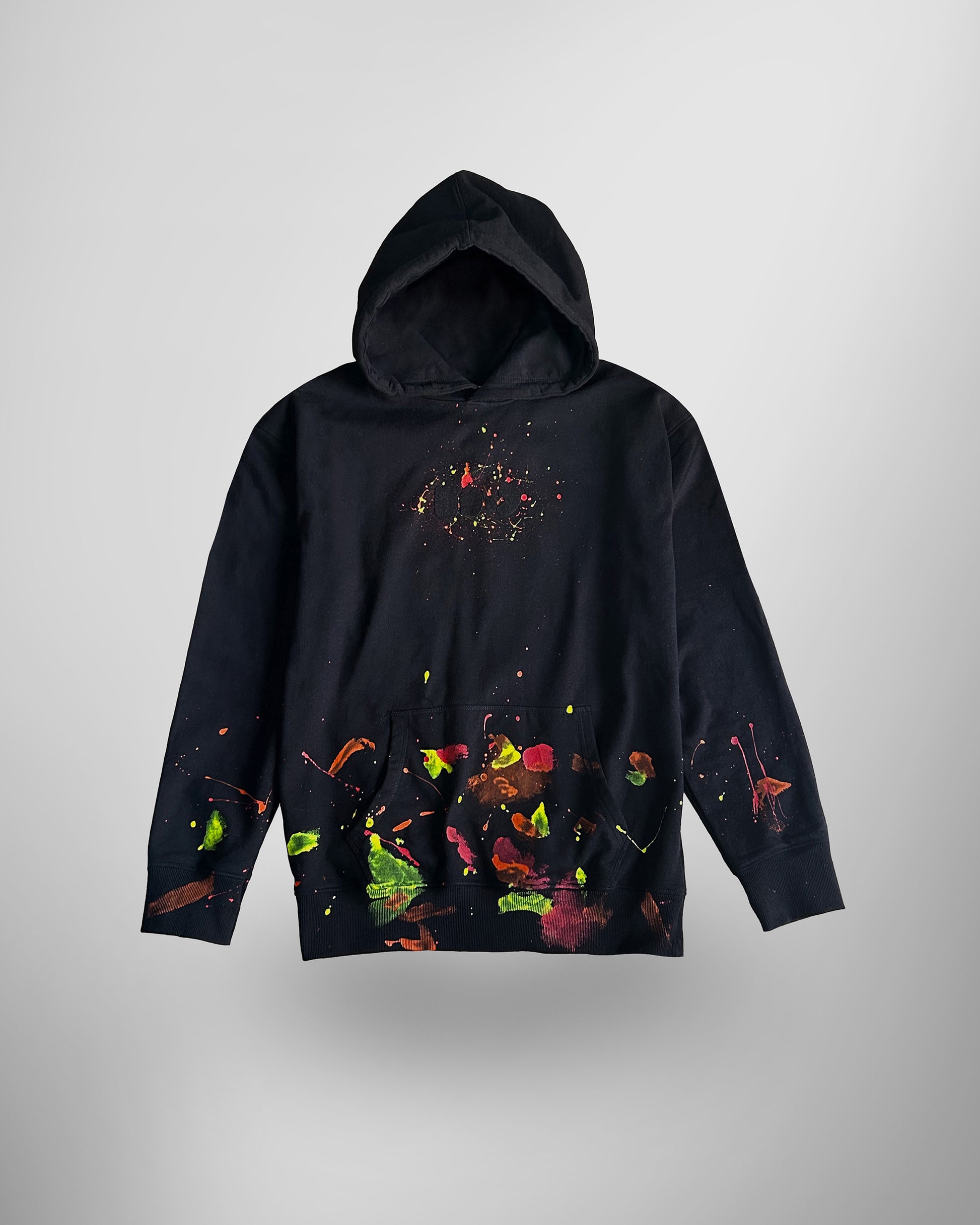 Mess-cot Hoodie Black - Front