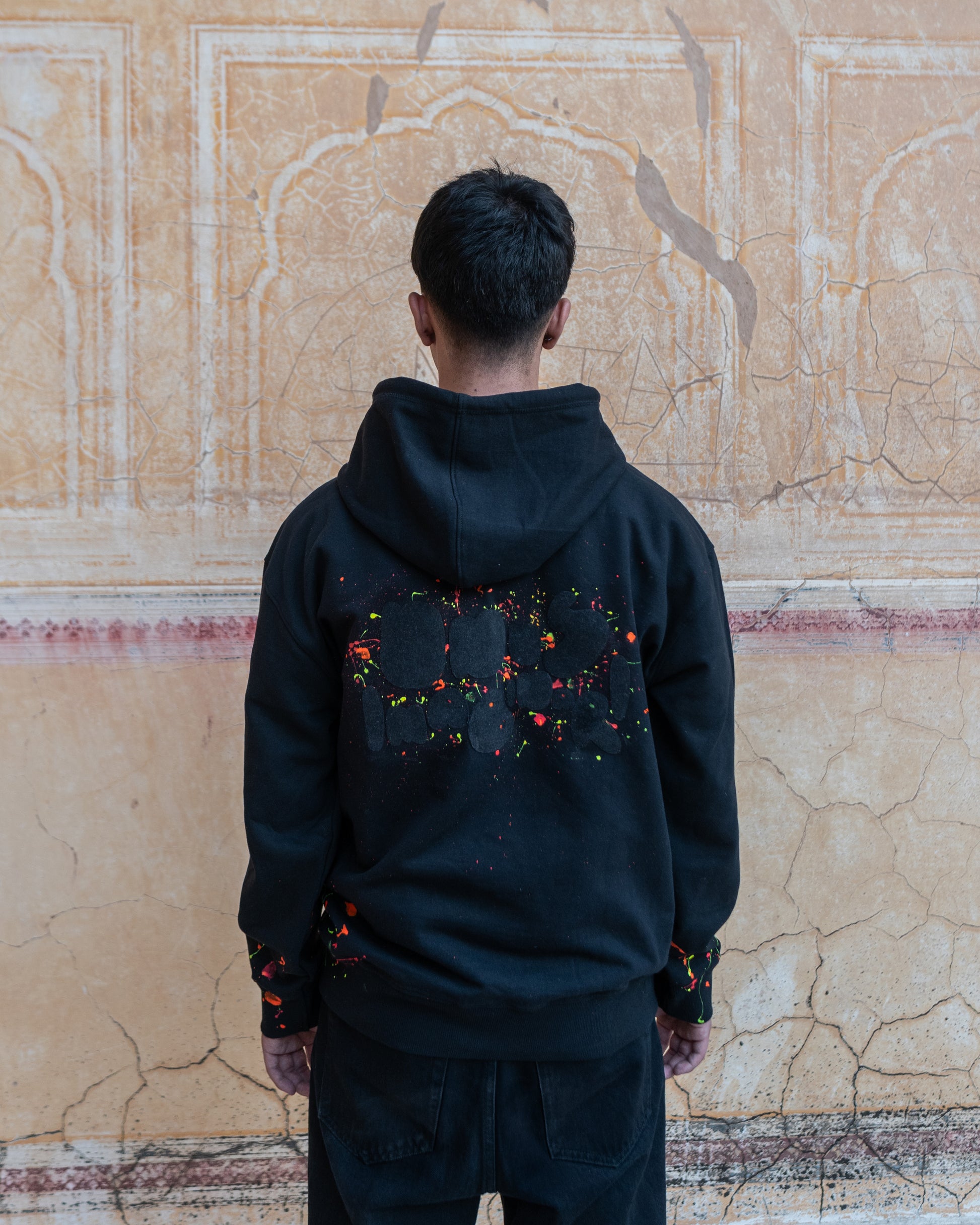 Mess-cot Hoodie Black - Back