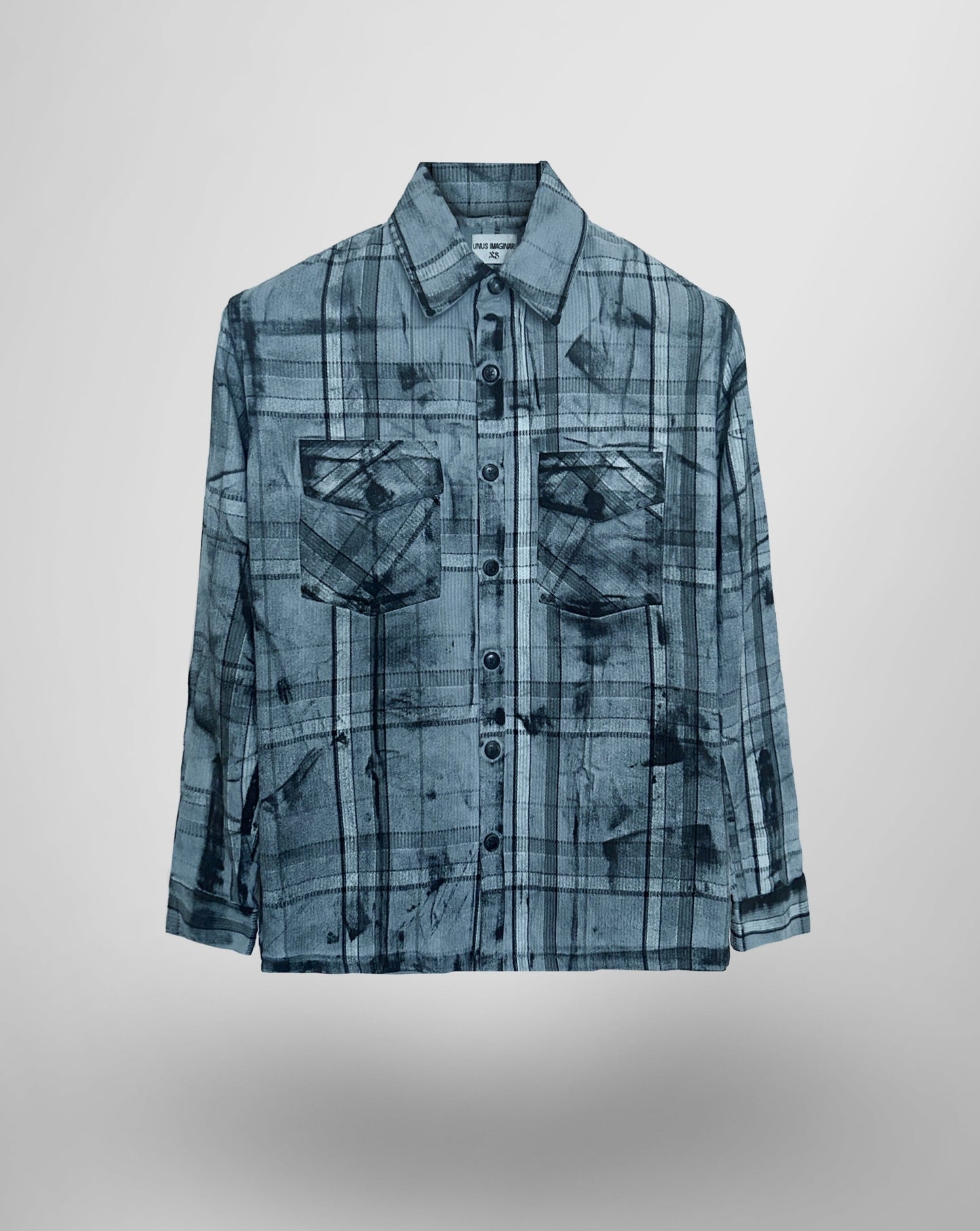 Greasy Relaxed Checked Fit Shirt - Front